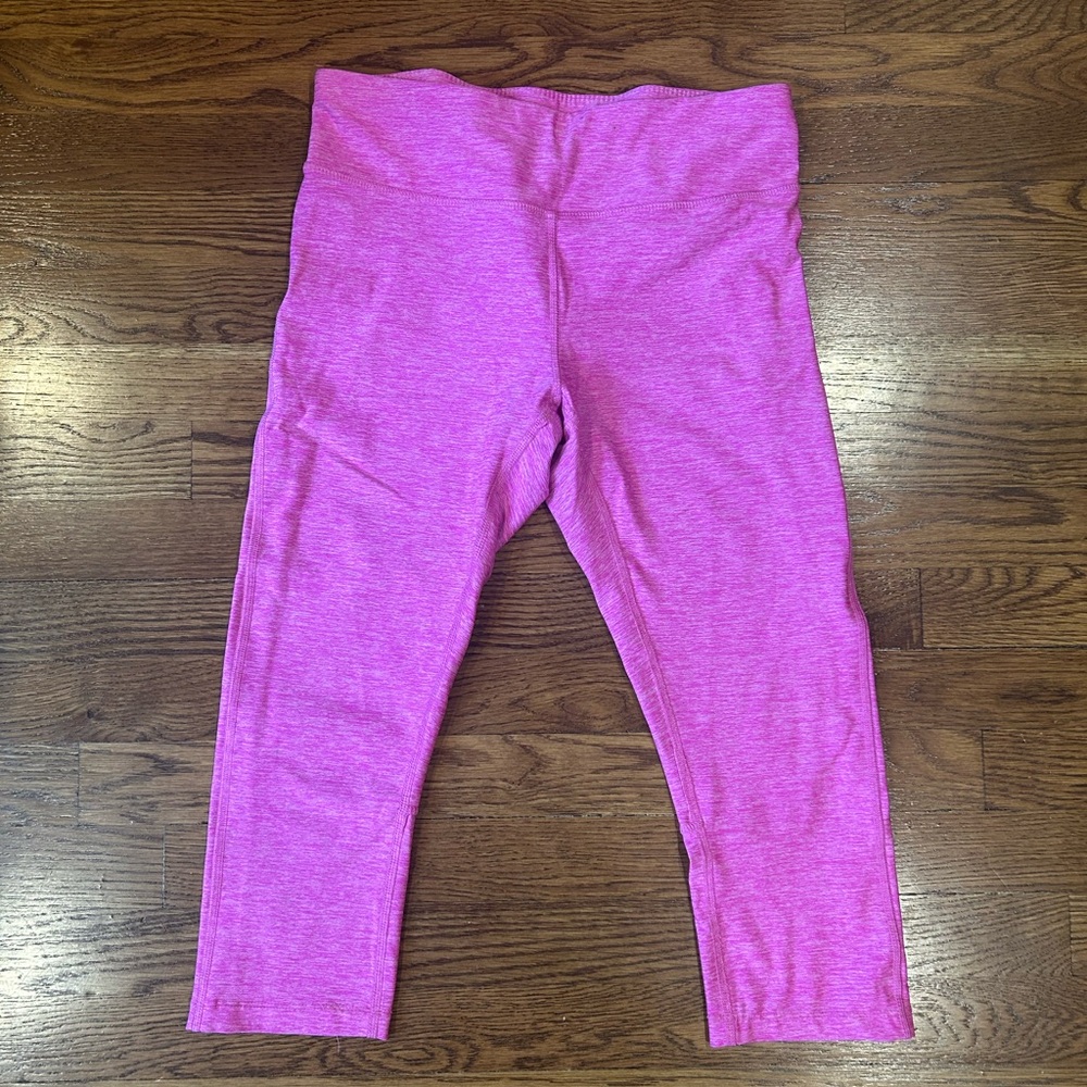 Apana Pink Leggings Vibrant Cropped Athletic